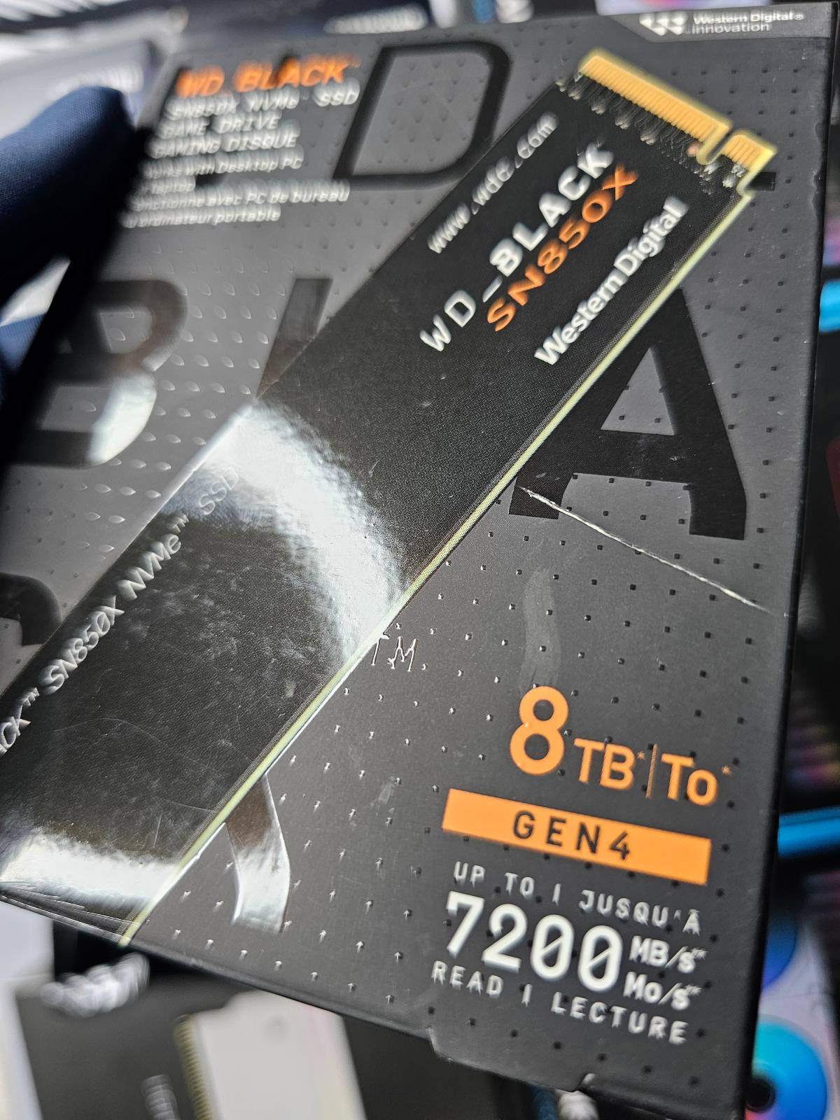 Western Digital 8tb Nvme M.2 SSD - Gen4 SSD - 7.2gb/S Speed - Image 2