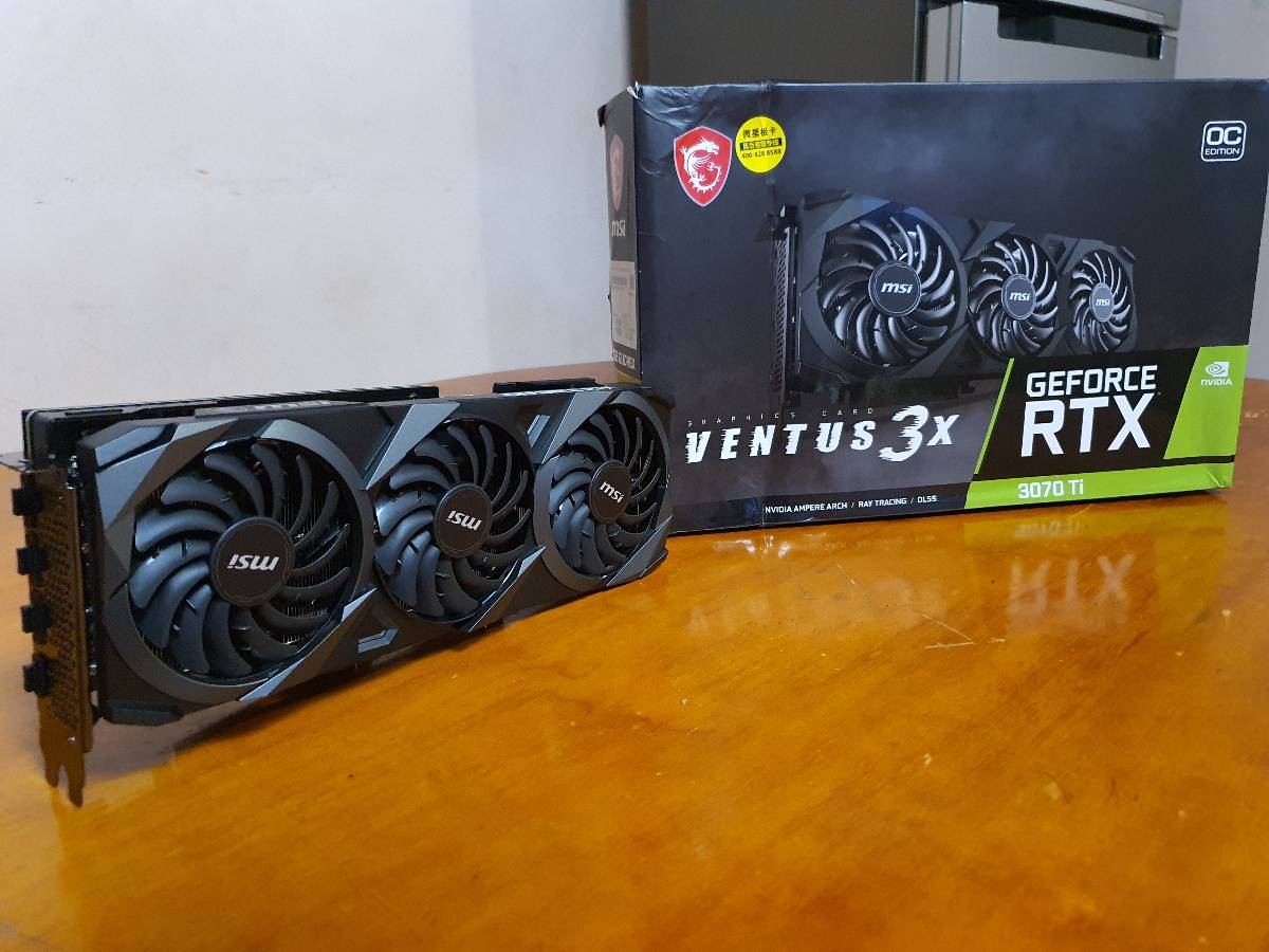 MSI RTX 3070ti Ventus 3X 8GB Graphics Card - Brand New