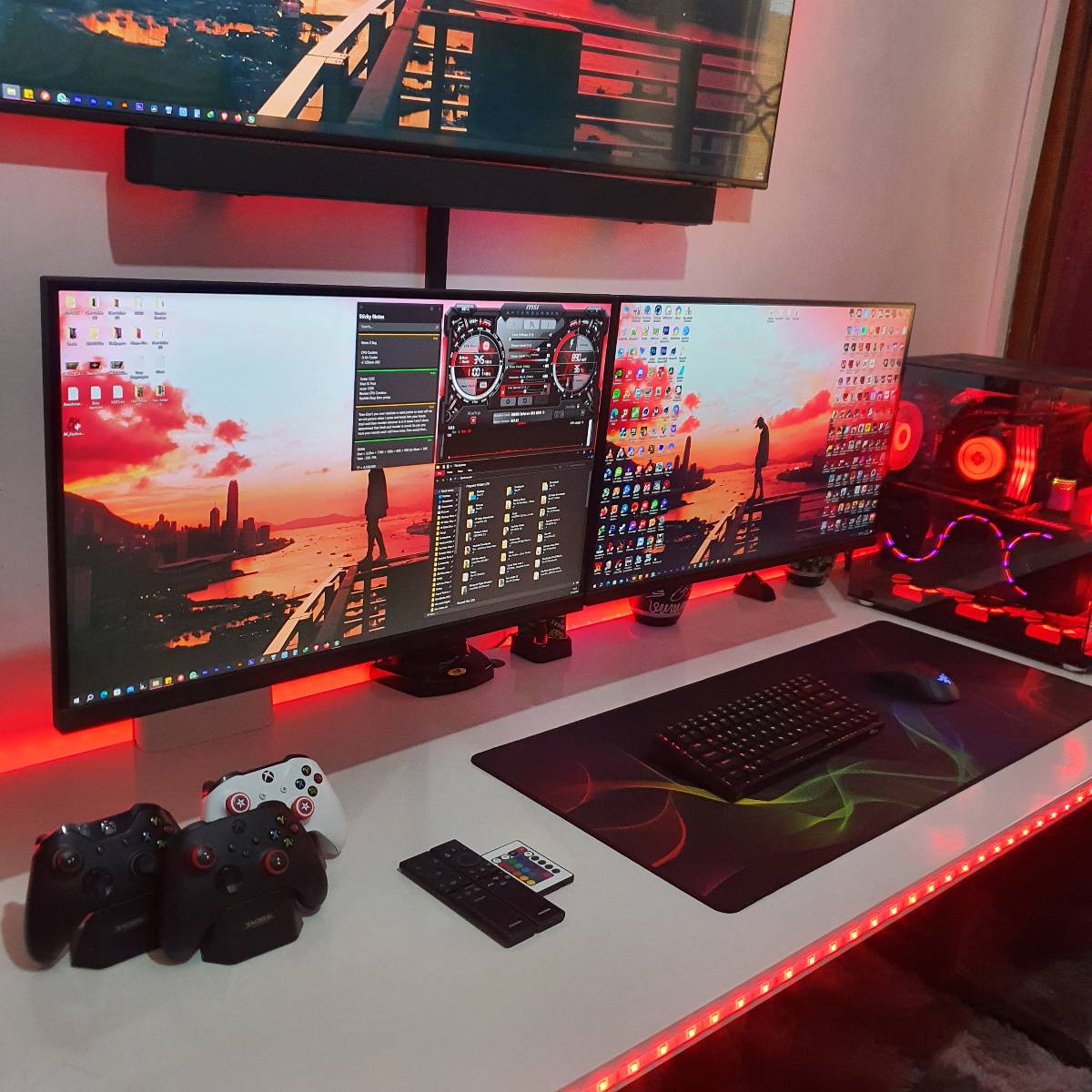 Custom-Size Gaming or Work Tables With RGB Lights Option