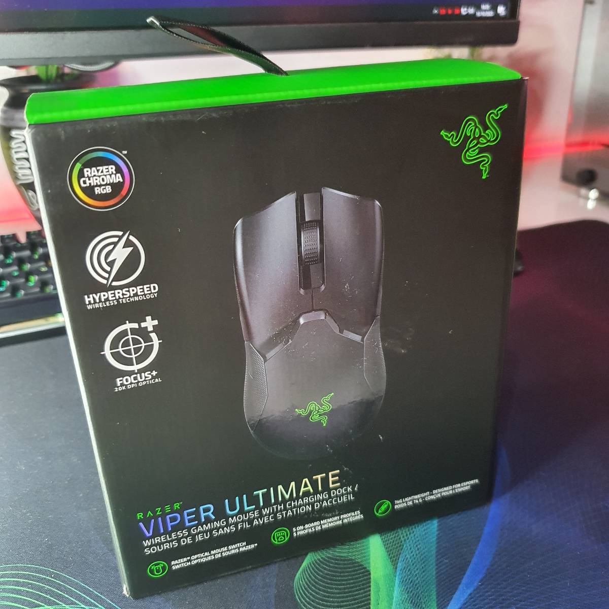 Razer Viper Ultimate - Wireless RGB Gaming Mouse - Brand New - Image 3