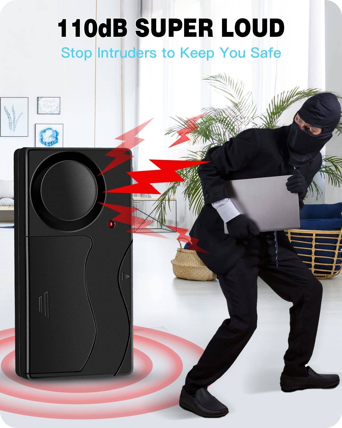 Wireless Vibration Security Alarm-Secure Your Home/Shop/Cars - Image 2